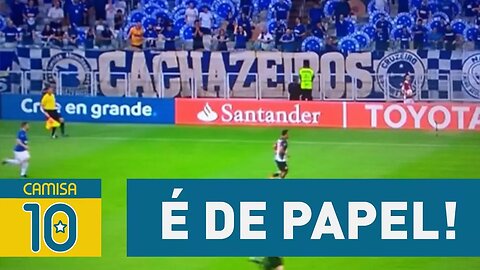 É de PAPEL! CRUZEIRO "inventa" TORCIDA e vira PIADA!