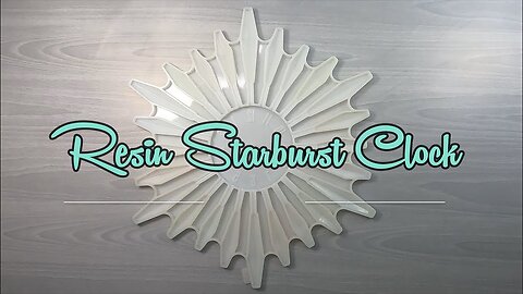 Resin Retro Starburst Clock - I love this mold!