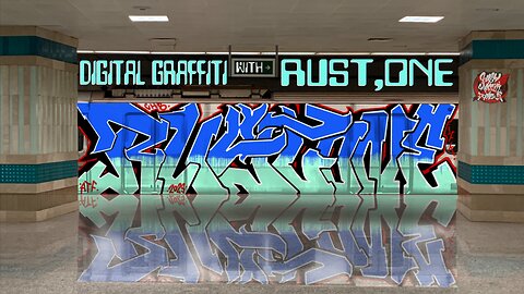 Digital Graffiti drawling iPad Pro (Procreate app)