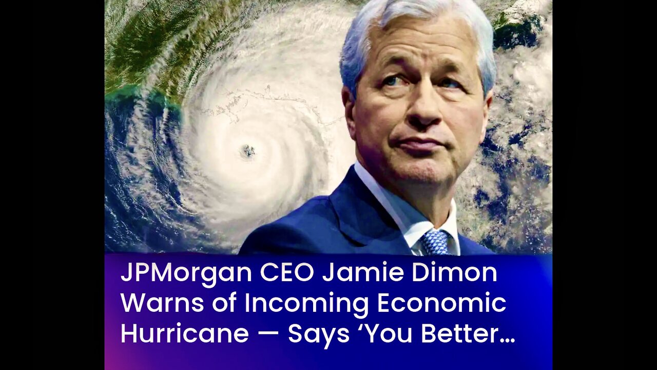 Hurricane Ian GeoEngineered Economic Catastrophe JPMorgan CEO Jamie Dimon Predicted Before Midterms