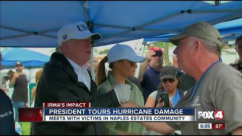 President Trump vows to support Southwest Florida in hurricane recovery efforts