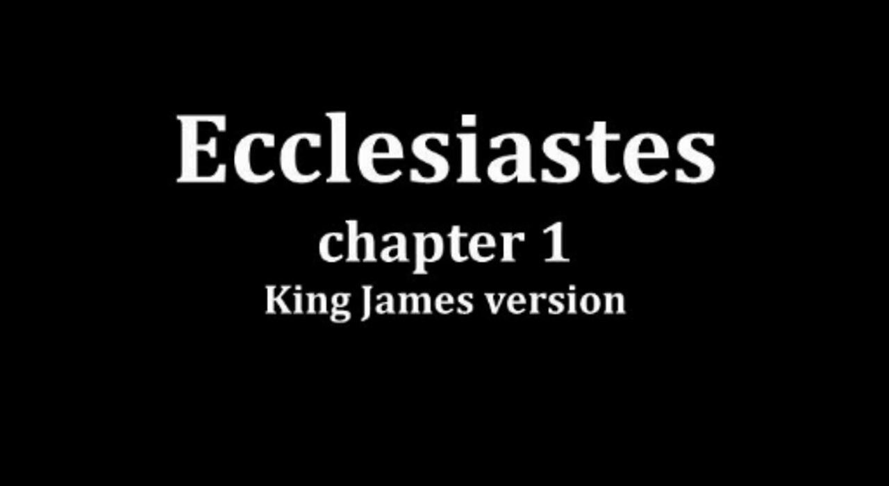 Ecclesiastes 1 King James version