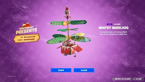 Fortnite Winterfest - WINTRY WHIRLIGIG (5th Present)