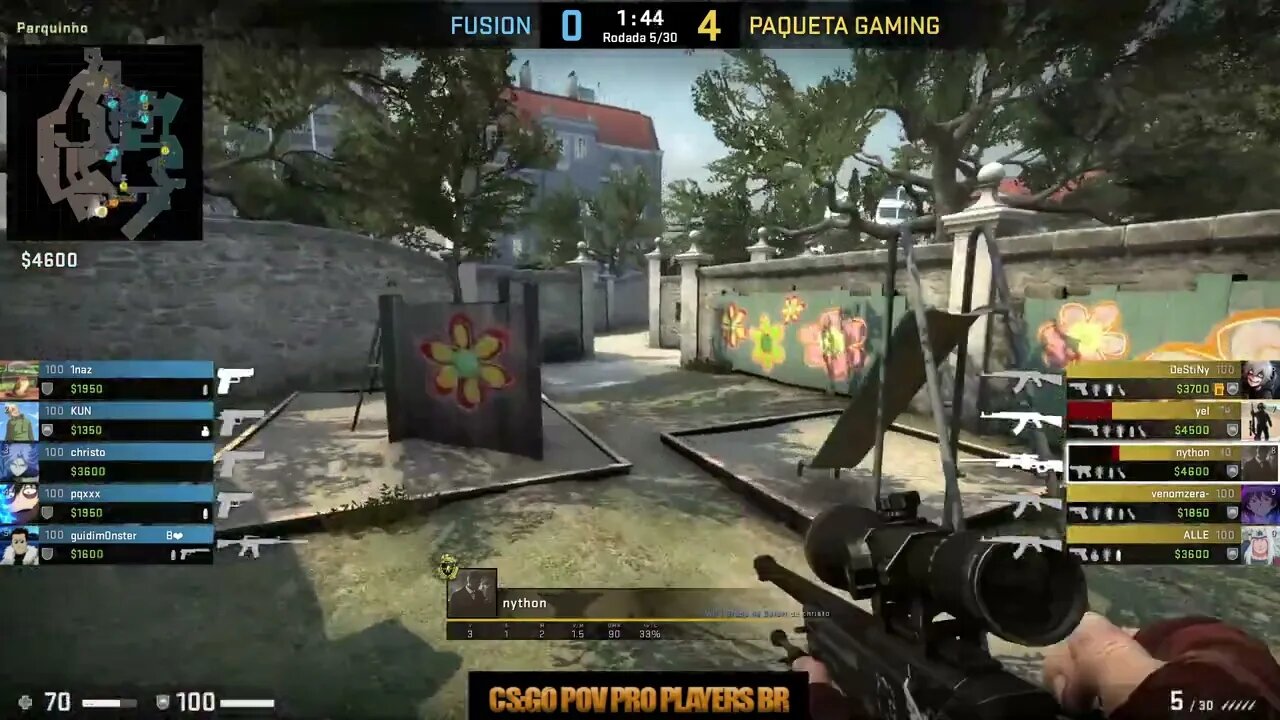 CSGO POV Paqueta nython (19/6) vs FUSION (Overpass) @ CCT South America Series 5