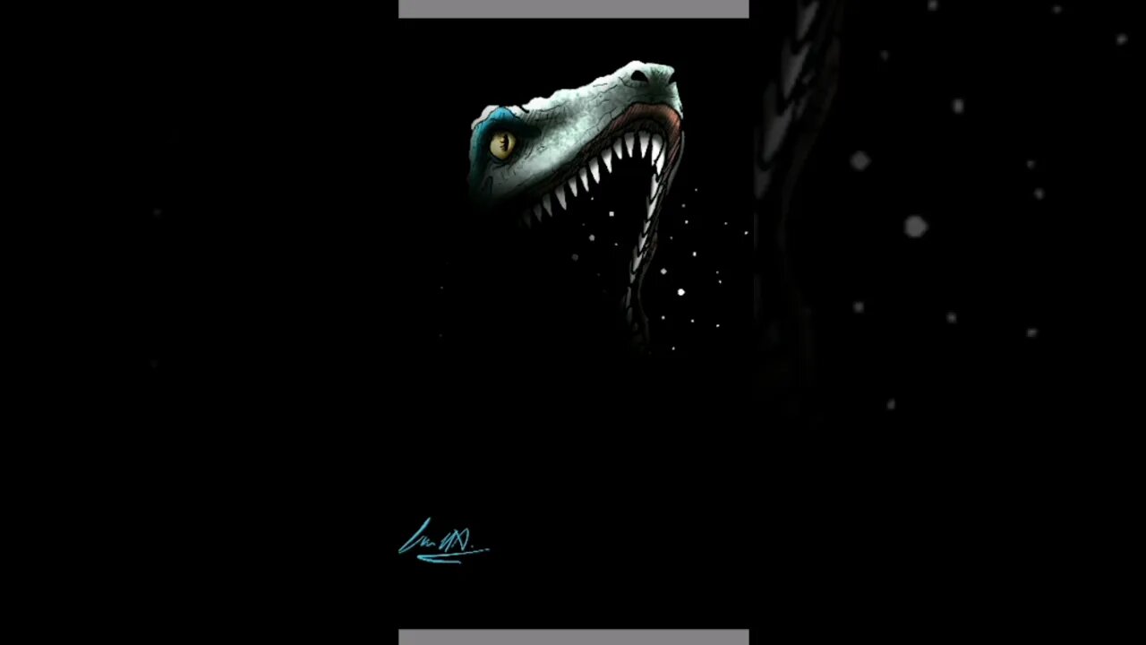 Desenhando um DINO de JURASSIC WORLD #arte #digitalart #jurassicworld #dino #game #movie #drawing