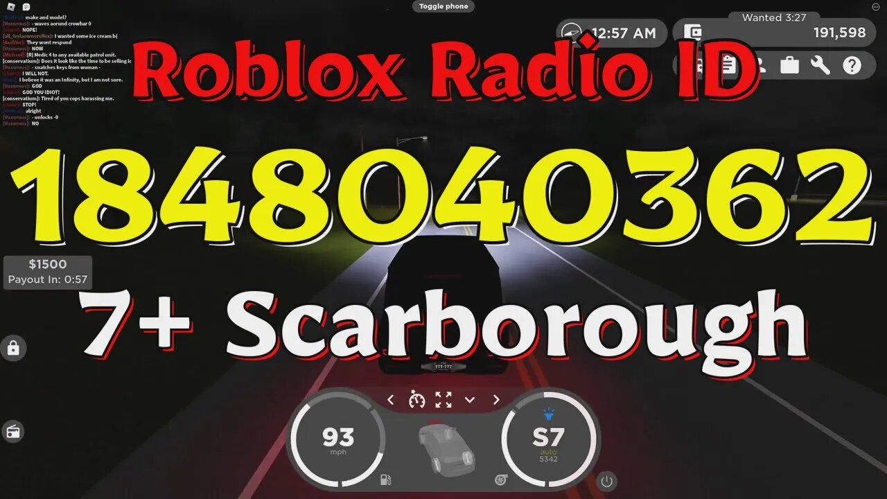 Scarborough Roblox Radio Codes/IDs