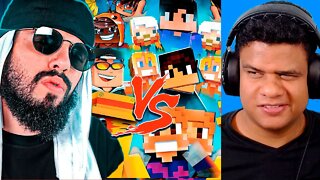 REAGINDO a SUPER BATALHA DE YOUTUBERS ! MUSSIUMANO VS CREATIVE SQUAD | React Anime Pro