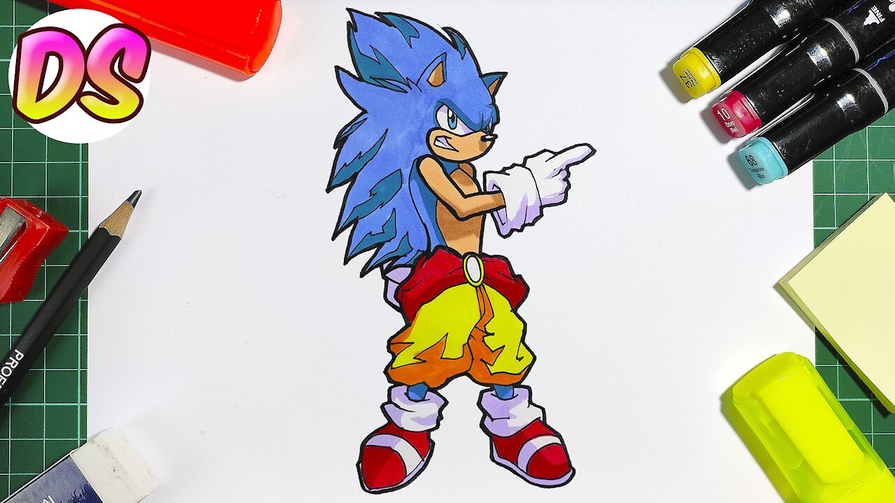 Drawing Sonic