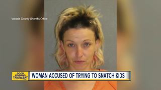 Woman accused of trying to snatch kids