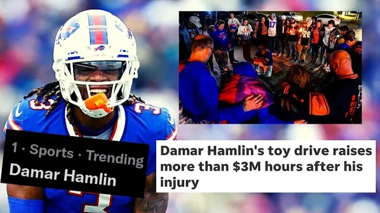 Damar Hamlin COLLAPSE On Field Unites The Sports World | Toy Drive Go Fund Me Hits Over $3 MILLION