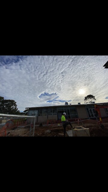 Strange clouds in south australia