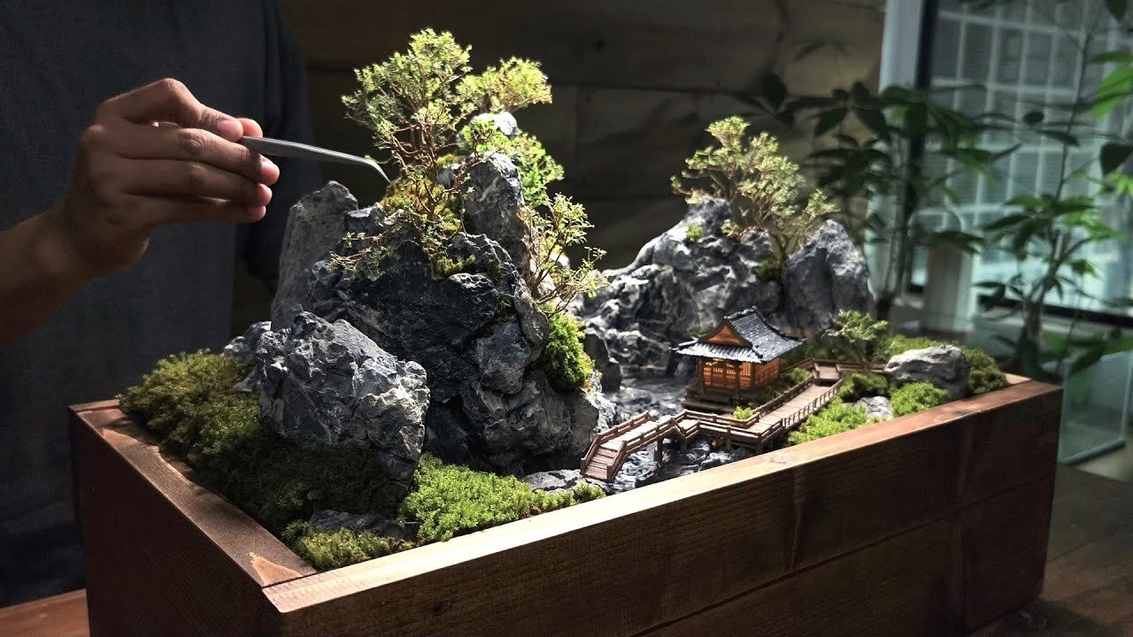 HOW TO BUILD A MINI LANDSCAPE OF VAILEY GARDEN AT HOME 🏡😱