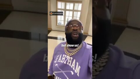 Rick Ross calls out Crypto Gurus