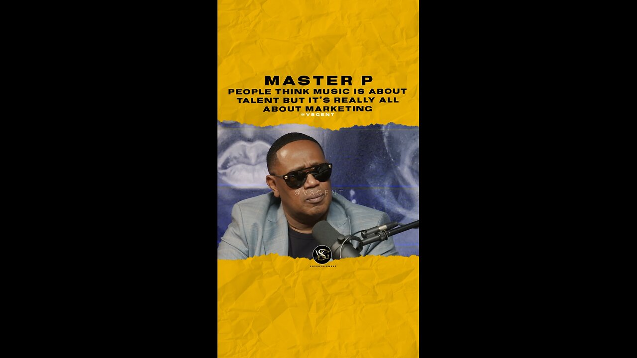 @masterp People think music is about talent but it’s really all about marketing