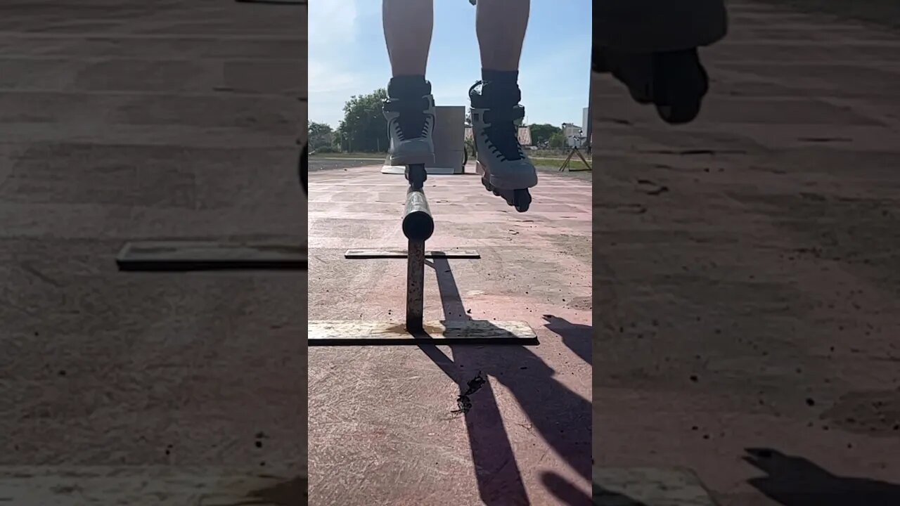 BMX trick with inline skates?