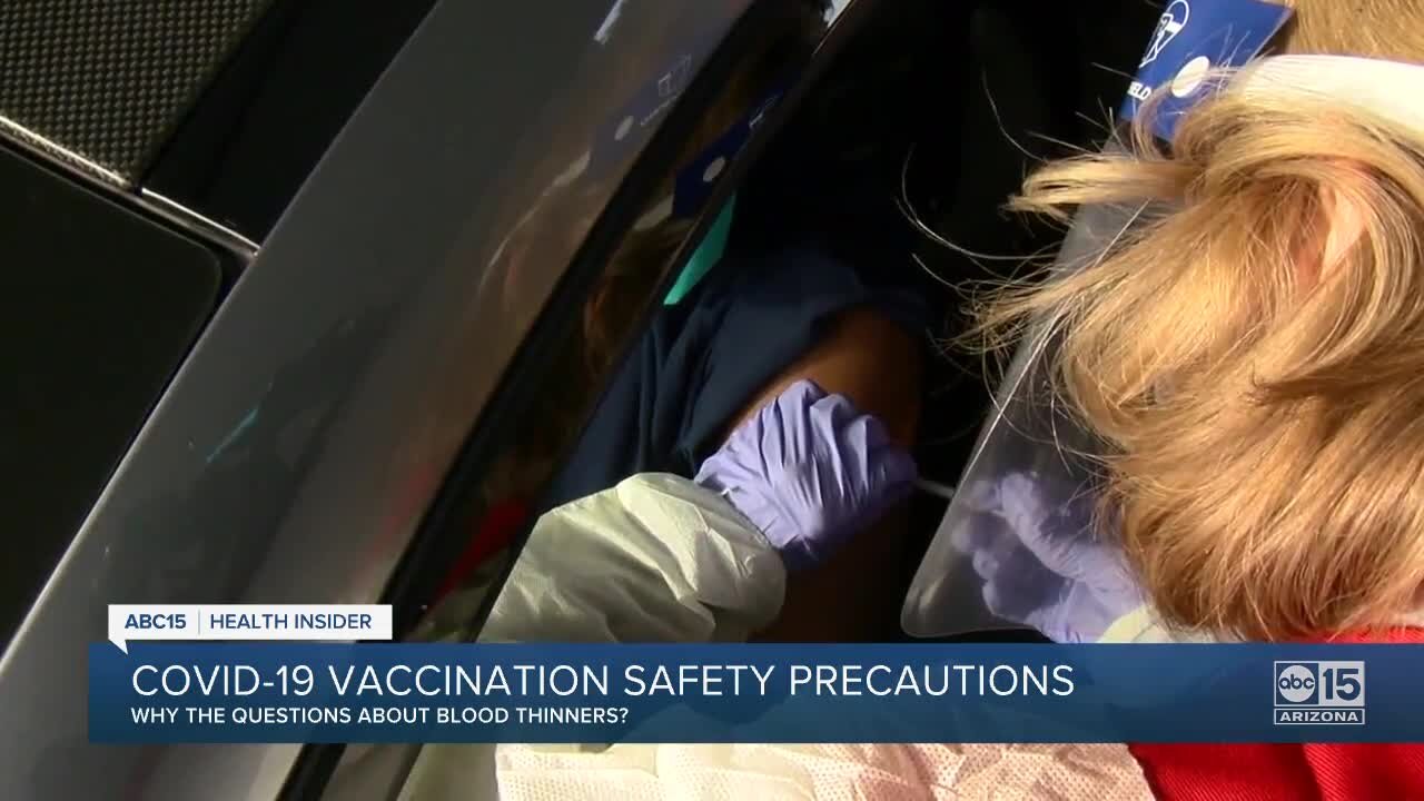 Does blood thinner medication affect COVID-19 vaccination?