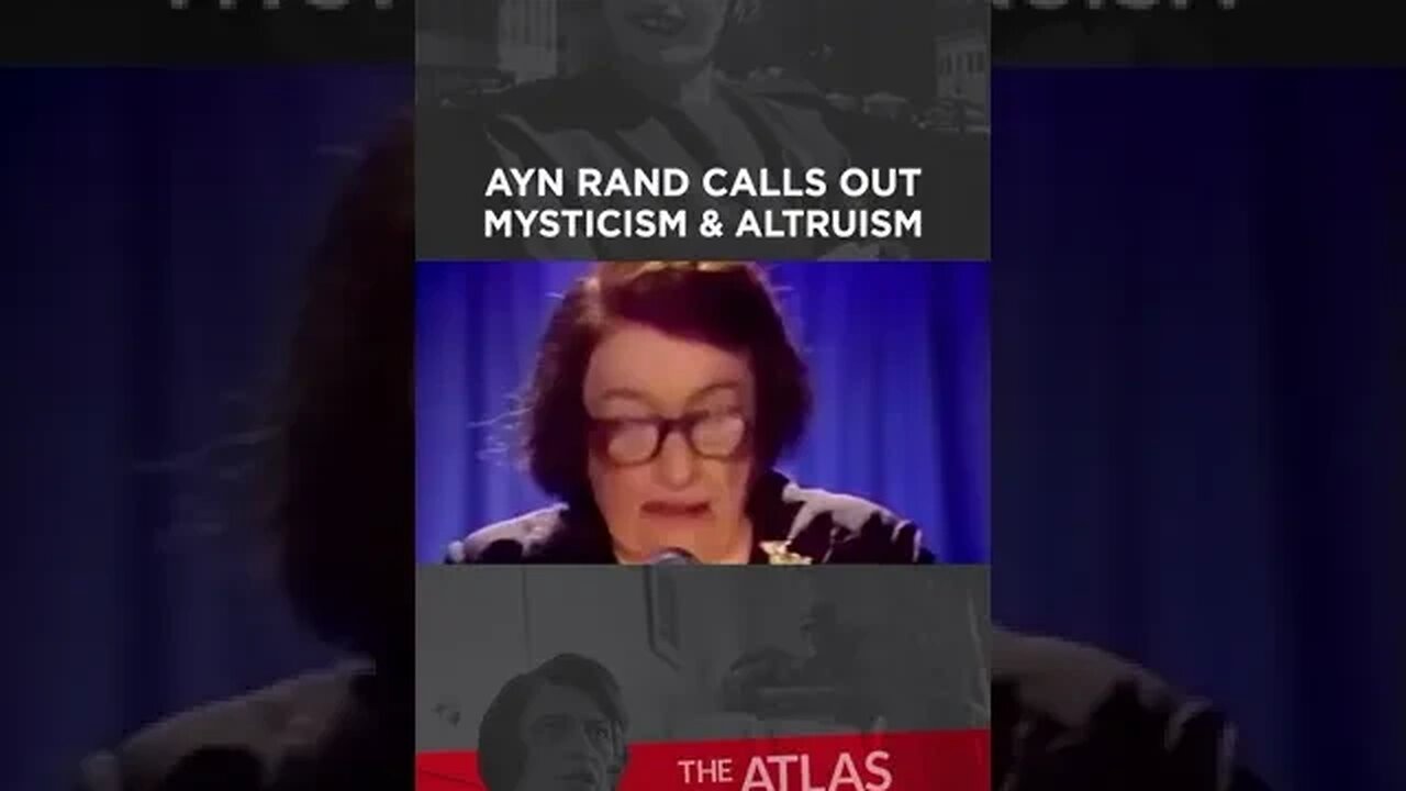 Ayn Rand calls out mysticism and mystics! Watch this! #AynRand