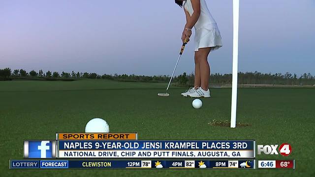 Jensi Krampel wins 3rd place at Drive, Chip and Putt Championship in Augusta