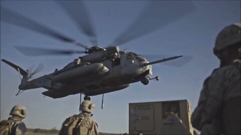 U.S. Marine Super Stallions Perform External Lift Operations