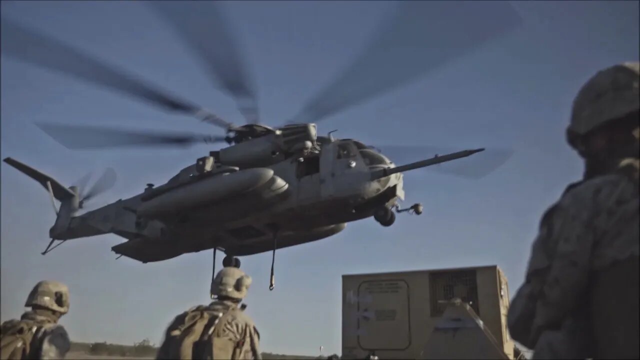 U.S. Marine Super Stallions Perform External Lift Operations