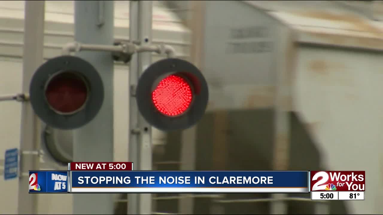 Road closed in Claremore for train "quiet zone"