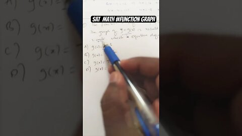 SAT Function Graph🏹🫵🏻 #mathtrick #youtubeshorts