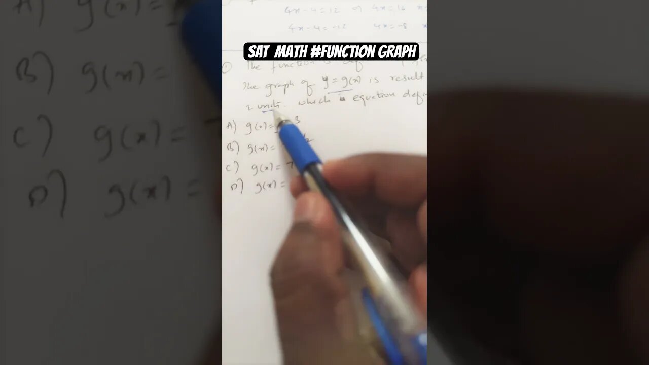 SAT Function Graph🏹🫵🏻 #mathtrick #youtubeshorts