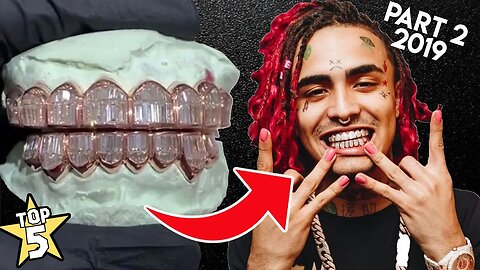 Top 5 | Rappers Grillz 2019 | Part 2 | ( Lil Pump, Lil Uzi Vert, NLE Choppa )