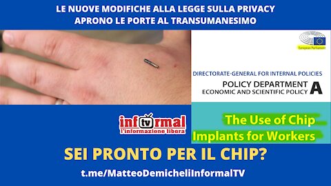 SEI PRONTO PER IL CHIP? (alle porte del transumanesimo)