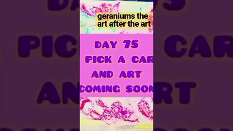 geranium art after the art #palettestories #art #100dayproject2023 #painting