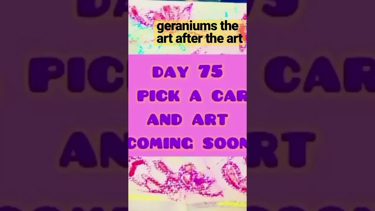 geranium art after the art #palettestories #art #100dayproject2023 #painting