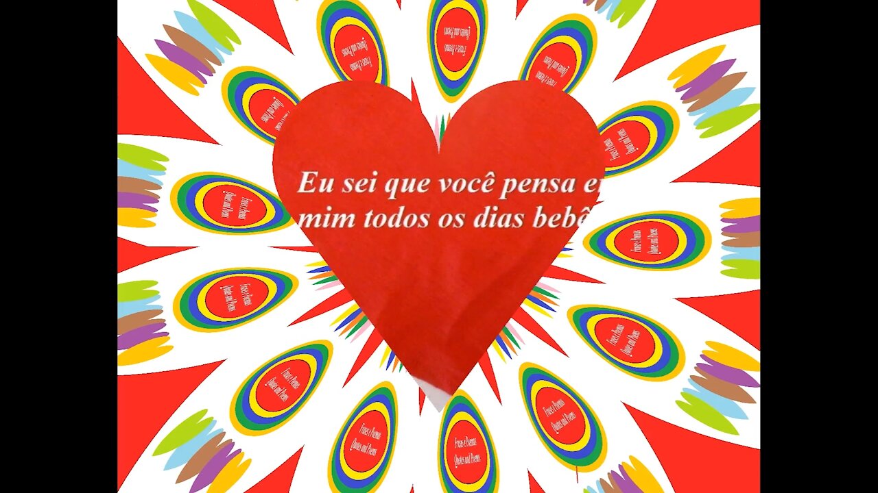 Eu sei que você pensa em mim todos os dias bebê [Frases e Poemas]