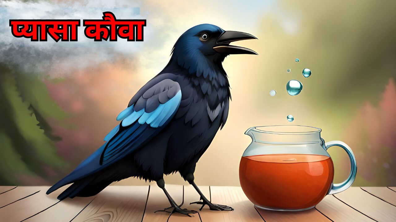 The Thirsty Crow story in Hindi | Pyasa Kauwa Kahani | kids moral hindi story