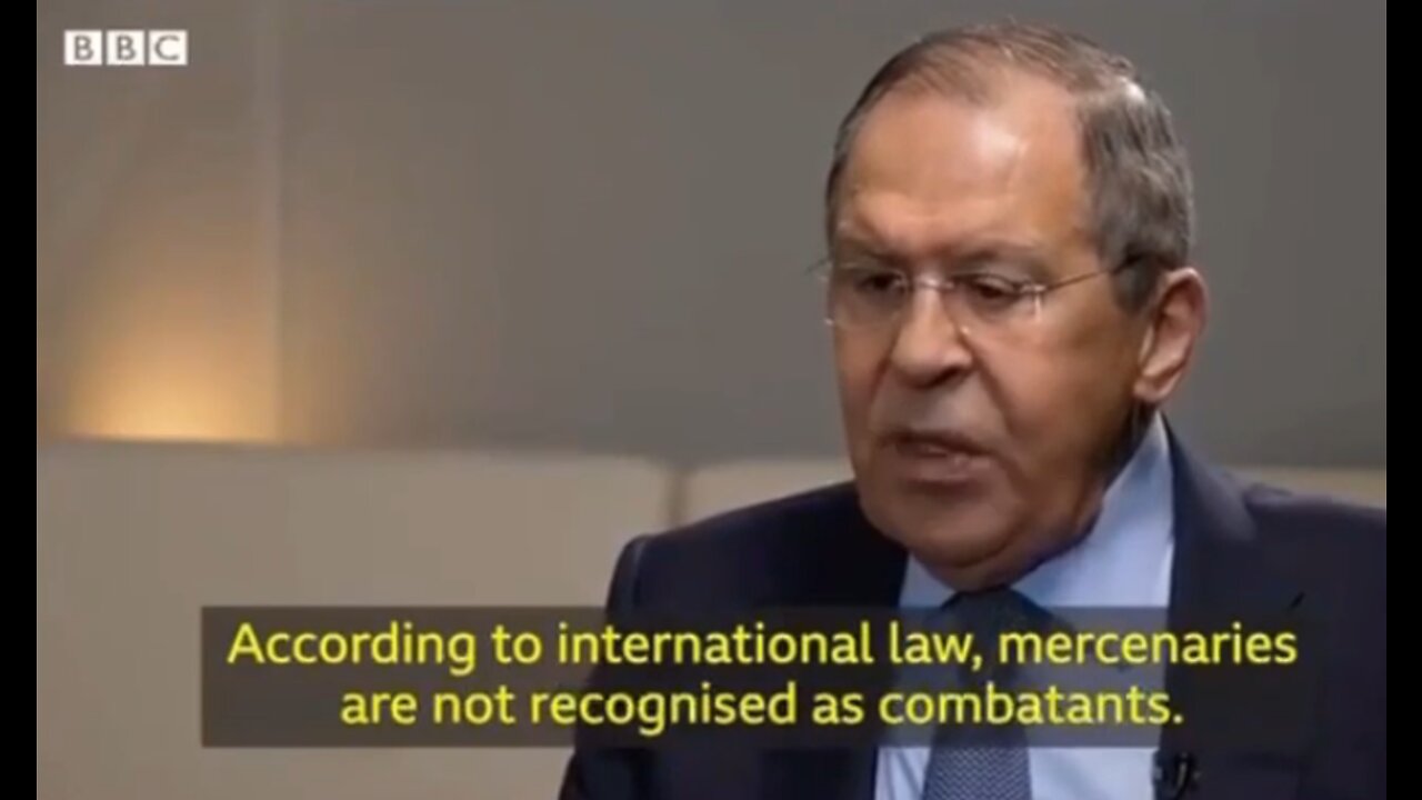 FM Lavrov: According to international law, mercenaries are not recognized as combatants