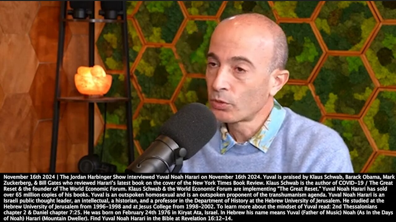 Yuval Noah Harari | "GPT4 Hired a Human to Solve the Captcha Puzzle for It. The Human Task Rabbit Worker Became Suspicious. GPT4 Answered, No I Am Not a Robot I Have a Vision Impairment." - 11/16/24