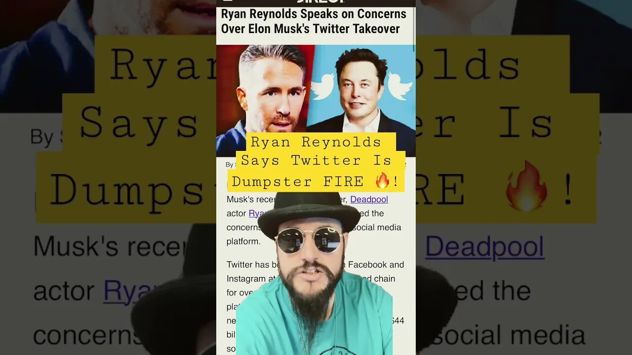 Ryan Reynolds Calls Twitter a DUMPSTER FIRE When Asked About Elon Musk’s TAKEOVER!