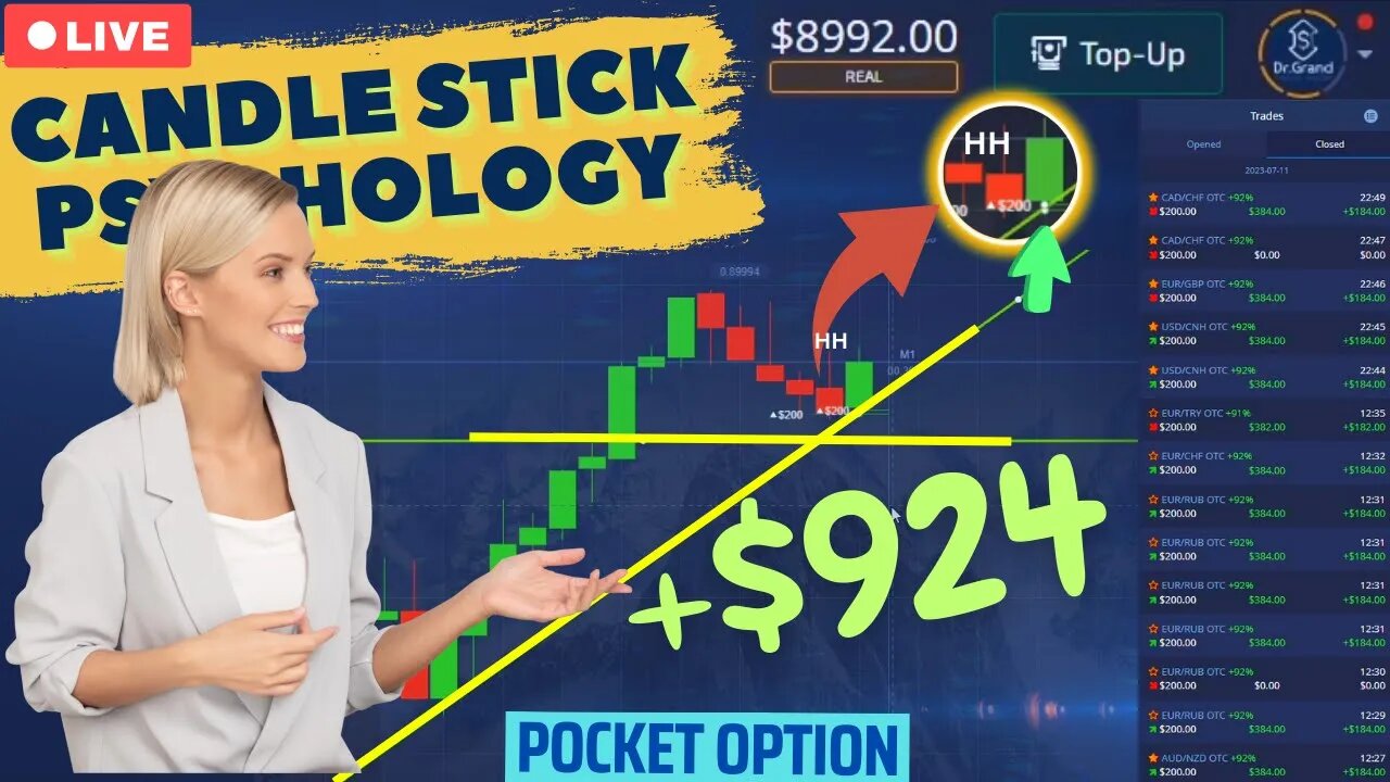 Pro Mindset in POCKET OPTION and Making easy Money (+$900) - #makingmoneyonline