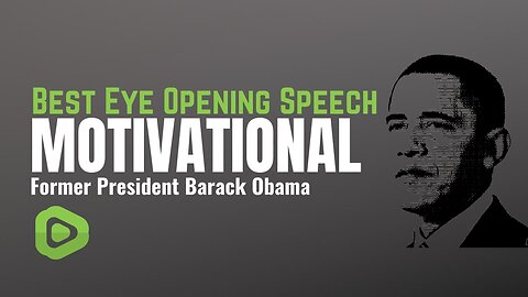 One of The Greatest Speeches Ever by President Obama | Best Eye Opening Speech