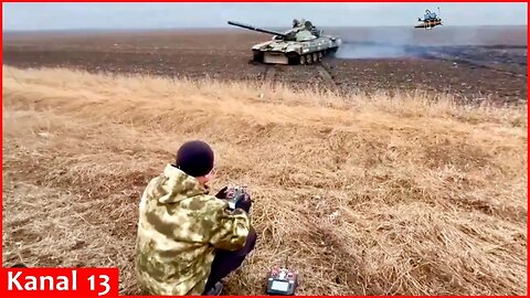 British Army tests ground kamikaze drone on Russian T-80 tank, it is important for Ukraine