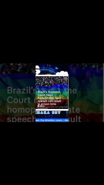 Homophobic speech results in prison time in Brazil