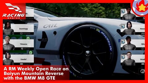 A RM Weekly Open Race on Baiyun Mountain Reverse with the BMW M8 GTE | Racing Master