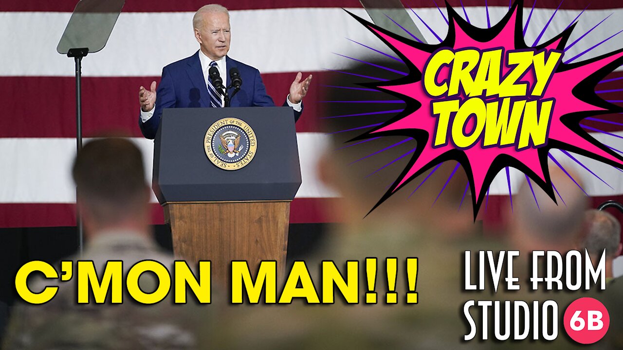 YIKES! What the hell is Biden trying to say to the troops?! (Crazy Town)