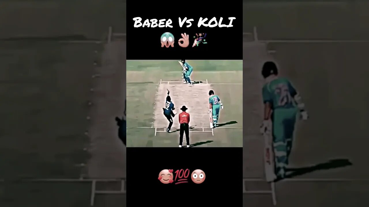 Baber Vs koli 😱👌💯 #cricket #psl #ipl #ytshorts #viral #shorts