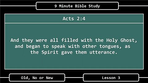 9 Minute Bible Study