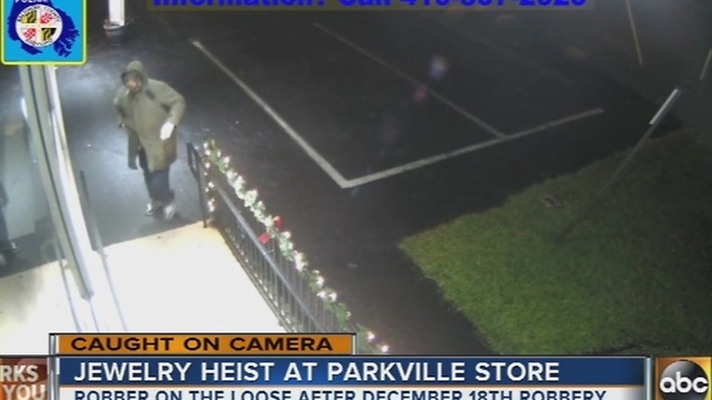 Surveillance video released in Parkville jewelry store robbery