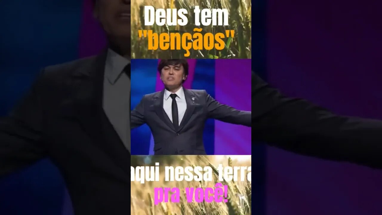 Deus tem bençãos pra você! Joseph Prince #mensagemdodia #graça #deuséfiel #devocional