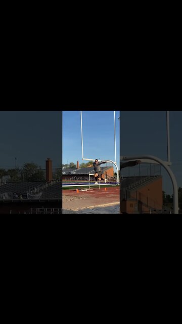 15.55m (51’) 4-bound, 12.50m (41’) short approach triple jump, & lifts. #trackandfield