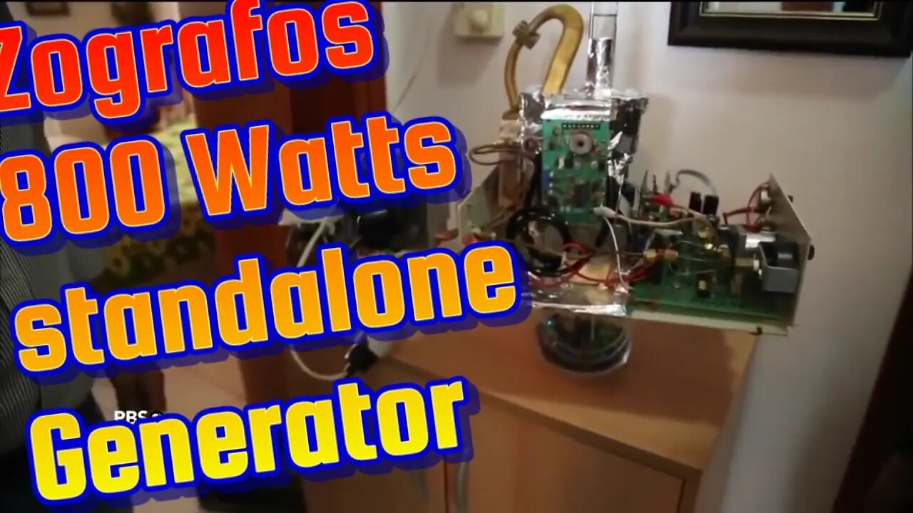Zografos showing his older 800 Watts Generator