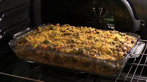 Beef & Corn Spaghetti Casserole - How To Video Recipe