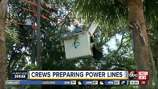 Electric companies fast track fixes before Hurricane Dorian